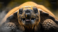 Close-Up of a Majestic Tortoise in Natural Habitat