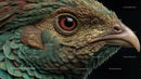 Close-Up of Exotic Bird with Vibrant and Detailed Plumage