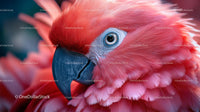 Close-up of Scarlet Macaw with Vibrant Red Feathers