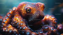 Close-up of a Vibrantly Colored Octopus in the Ocean