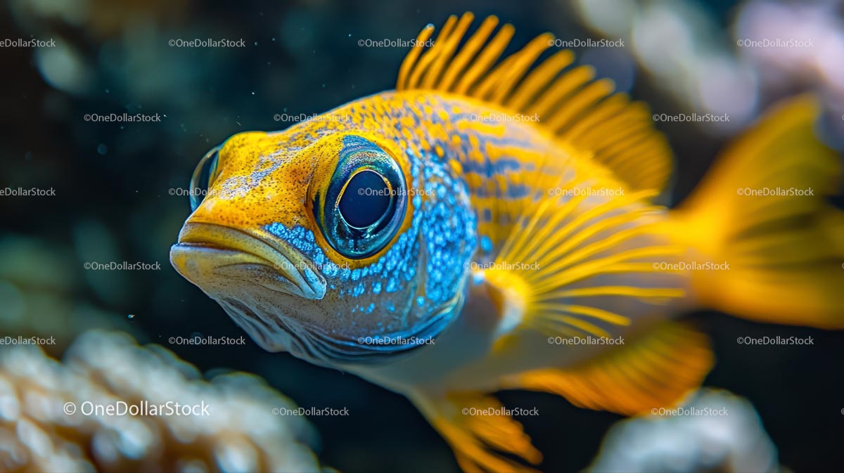 Vibrant Tropical Fish in Stunning Underwater Scene