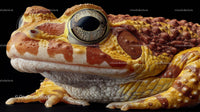 Close-Up of a Vivid, Textured Frog