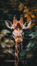 Majestic Giraffe in Lush Jungle Setting