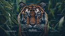 Majestic Tiger in Lush Jungle Setting