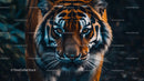 Majestic Tiger with Intense Gaze in Jungle