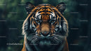 Intense Gaze of a Majestic Bengal Tiger in the Jungle