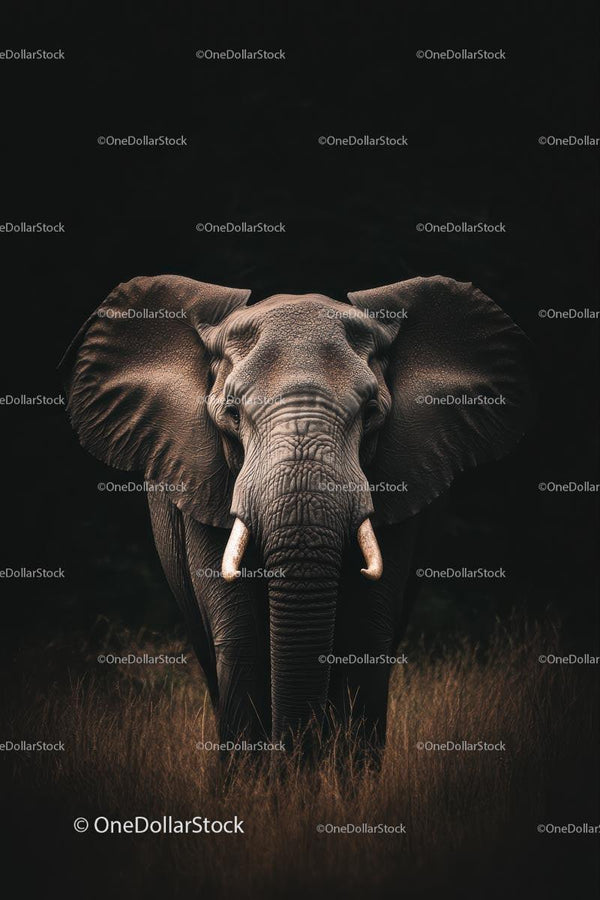 Majestic Elephant in Natural Habitat