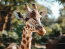 Close-up Portrait of a Majestic Giraffe in Natural Habitat