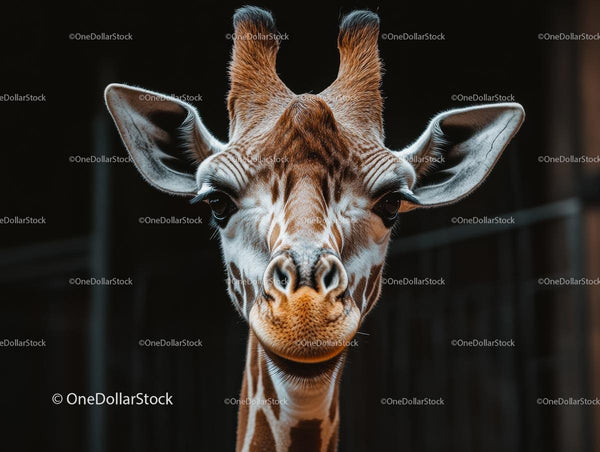 Majestic Giraffe with Intricate Patterns