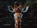 Majestic Giraffe Staring into the Jungle Distance