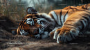 Sleeping Tiger in Natural Habitat