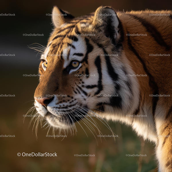Majestic Siberian Tiger in Natural Habitat