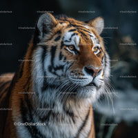 Majestic Siberian Tiger with Striking Stripes