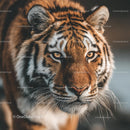 Close-Up of Majestic Tiger in Natural Habitat