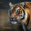 Majestic Bengal Tiger with Intense Gaze