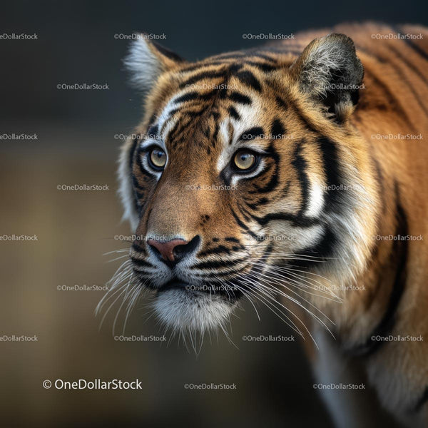 Majestic Bengal Tiger with Intense Gaze