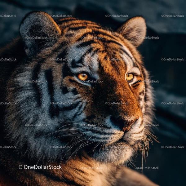 Majestic Tiger with Striking Golden Eyes