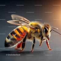 Close-Up of a Honeybee in Natural Light