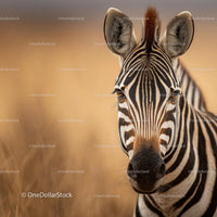 Majestic Zebra on the African Savanna