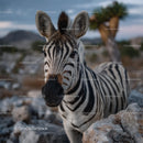 Close-Up of Zebra in Natural Habitat