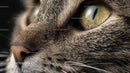 Close-Up of a Cat's Eye and Whiskers in Detail