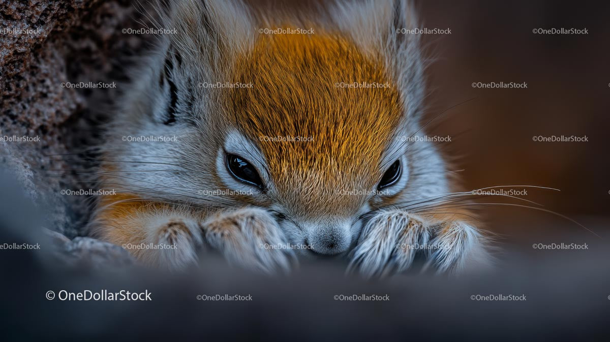 Adorable Squirrel with Curious Eyes in Natural Habitat