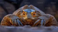 Close-up Portrait of a Desert Lizard with Intense Gaze