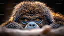 Close-Up of a Primate's Intense Gaze