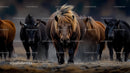 Majestic Icelandic Horses Roaming Free in Nature