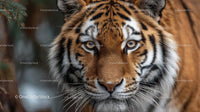 Close-Up of a Majestic Tiger in Natural Habitat