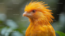 Stunning Orange Bird with Vibrant Plumage