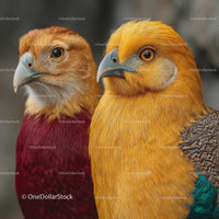 Vibrant Exotic Birds with Richly Colored Plumage