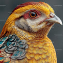 Golden Pheasant with Vibrant Plumage and Striking Colors