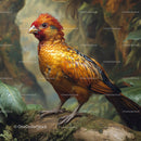 Golden Pheasant Perched in Lush Jungle Environment