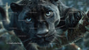 Majestic Black Panther on a Tree Branch