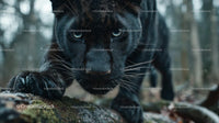 Close-Up of Majestic Black Panther in the Wild