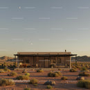Modern Desert House with Stunning Sunset View