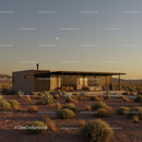 Modern Minimalist Home in Serene Desert Setting
