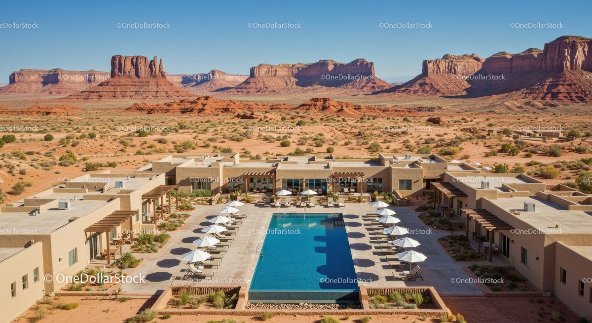 Luxury Desert Resort with Pool and Scenic Views