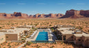 Luxury Desert Resort with Scenic Red Rock Backdrop