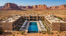 Luxury Desert Resort with Pool and Sandstone Views