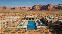 Luxury Desert Resort with Stunning Rocky Landscape