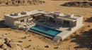 Luxury Desert Villa with Pool in Minimalist Design