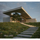 Modern Hillside Concrete House with Open Roof and Greenery