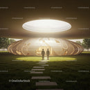 Futuristic Dome Pavilion with Modern Architecture