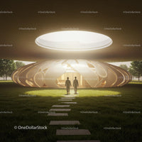 Futuristic Dome Pavilion with Modern Architecture