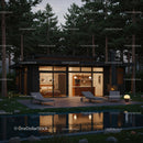 Modern Cabin Retreat Surrounded by Tranquil Pine Forest