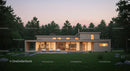 Modern Wooden House Surrounded by Lush Forest
