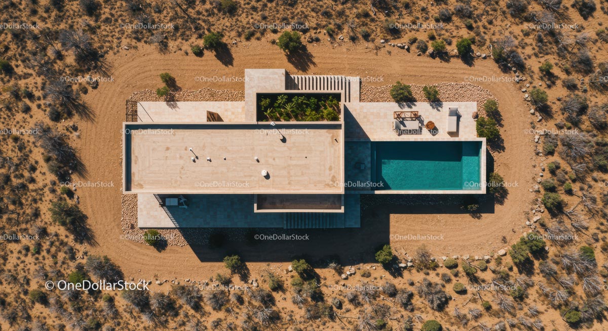 Luxury Desert Villa with Pool and Modern Design