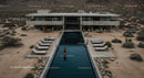 Modern Desert Retreat with Luxurious Pool and Lounge Area